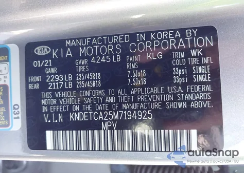 2021 Kia Seltos Sx Turbo from USA, damaged, VIN KNDETCA25M7194925